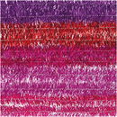 Chenille 9 mm - 50 cm glitter rood roze paars mix (10 stuks)