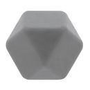 kraal hout hexagon 17 mm 002 grijs (5 kralen)