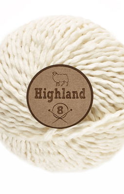 Lammy Yarns Highland 8 - 016 ecru