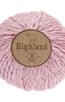 Lammy Yarns Highland 8 - 710 licht roze