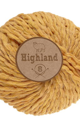 Lammy Yarns Highland 8 - 520 geel