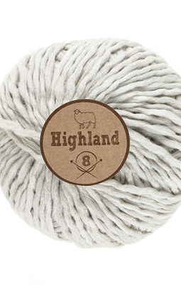 Lammy Yarns Highland 8 - 003 licht grijs