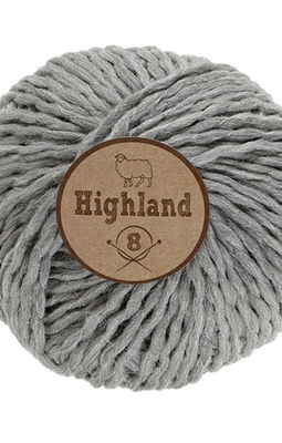 Lammy Yarns Highland 8 - 038 grijs