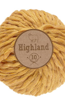 Lammy Yarns Highland 10 - 520 geel
