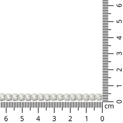 Sieradenketting 4 mm - verzilverd meter - 89534