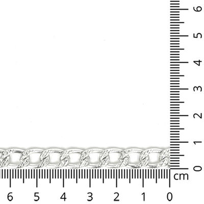 Sieradenketting 7,5 mm - verzilverd meter - 89544