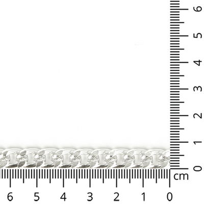 Sieradenketting 7 mm - verzilverd meter - 89554