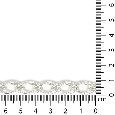 Sieradenketting 9 mm - verzilverd meter - 89556