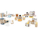 Meubulair voor poppenhuis (40 onderdelen)