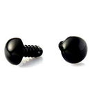 25 paar - Ogen 4 mm zwart