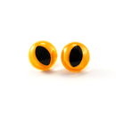 Ogen 15 mm oranje kat (5 paar)