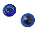 Ogen glas 11 mm blauw - aannaaibaar (op=op uit collectie)