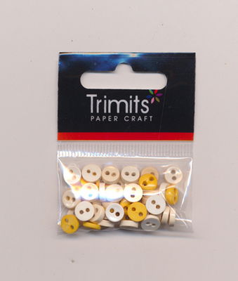 Knoop 6 mm geel ass.