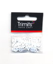 Knoop 6 mm wit (ca 80 stuks) (op=op)