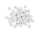 kraal hout 6 mm wit (ca 100 kralen)