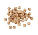 kraal hout 6 mm naturel gelakt (ca 125 kralen)