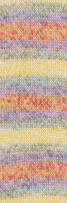 Lang Yarns Footprints 1115.0016 Yellow/Fire/Lilac