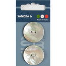 Knoop 28 mm parelmoer (2 stuks)