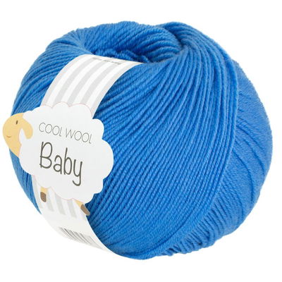Lana Grossa Cool Wool Baby 322 helder blauw