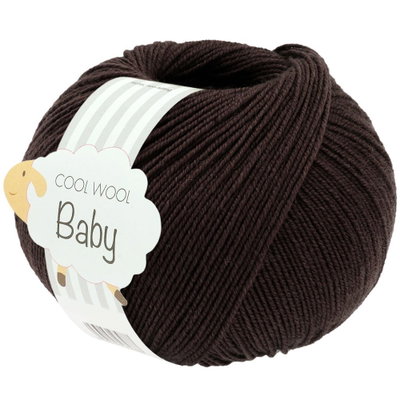 Lana Grossa Cool Wool Baby 333 donker bruin