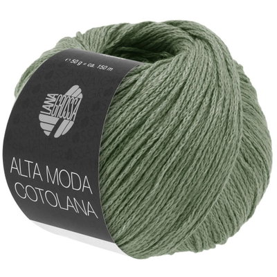Lana Grossa Alta moda cotolana 56 oud groen op=op uit collectie 