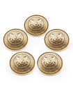 Knoop 15 mm goud (5 stuks)