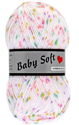 Lammy Yarns - Baby soft 603 lente gespikkeld