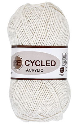 Lammy Yarns - REcycled acryl 005 wit op=op uit collectie 