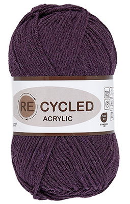 Lammy Yarns - REcycled acryl 721 aubergine op=op uit collectie 
