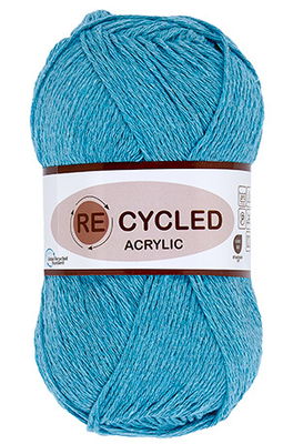 Lammy Yarns - REcycled acryl 457 aqua blauw op=op uit collectie 