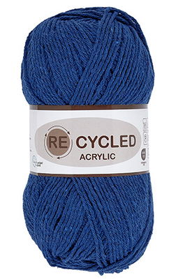 Lammy Yarns - REcycled acryl 039 blauw op=op uit collectie 