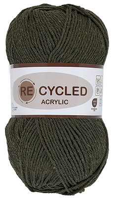 Lammy Yarns - REcycled acryl 074 leger groen op=op uit collectie 