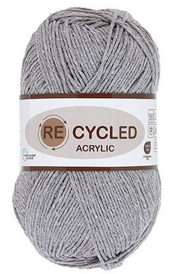 Lammy Yarns - REcycled acryl 003 licht grijs op=op uit collectie 