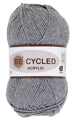 Lammy Yarns - REcycled acryl 038 grijs op=op uit collectie 