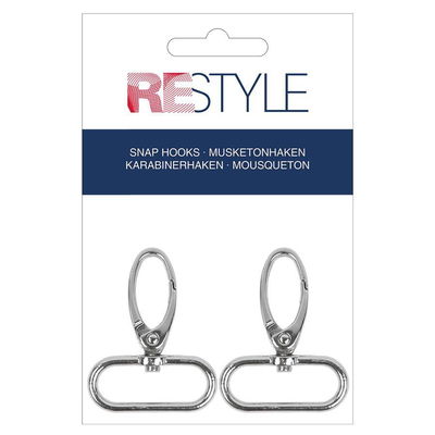 Musketonhaak 30 mm messing 2 stuks 