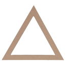 Wandhanger driehoek 20 a 6 cm (6mm) 1292