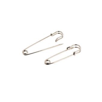 Speld metaal 75 mm zilver