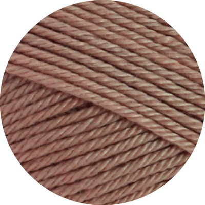 Lana Grossa Cotone 138 licht bruin / oud roze 