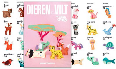 Dieren in het vilt op=op uit collectie 
