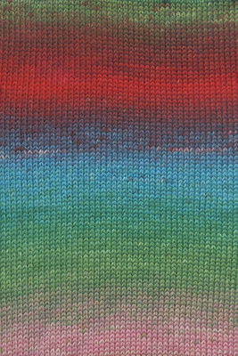 Lang Yarns Wooladdicts Move 6ply 1146.0010 Dark Green/Red/Blue/Rose