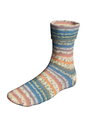 Lang Yarns Super Soxx Bamboo Color 4-Fach/4-Ply 641.0515 Orange/Blue-Grey 1144 Robin