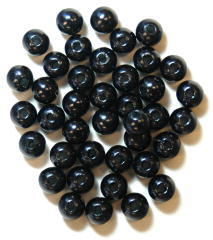 Kraal 4 mm - black ca 100 stuks 