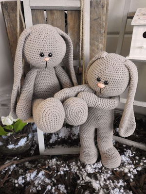 Haakpakket XXL Funny Bunny - faded beige