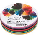 Paper Poetry Origami basic rond 10 cm 80 gr (200 vel)