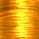 Satijnkoord 3 mm zonnebloem geel - Kumihimo (5 mtr)