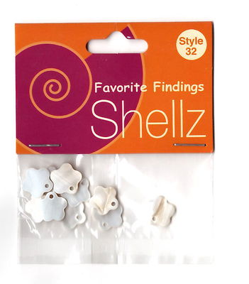 Hangers bloem parelmoer 12 mm