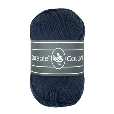 Durable Cotton 8 brei- en haakgaren 321 navy op=op uit collectie 