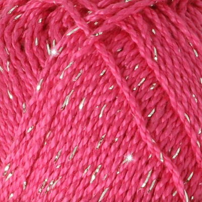 Scheepjes Catona Shine 114-S Shocking Pink - Silver