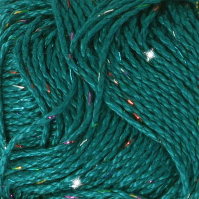 Scheepjes Catona Shine 401-R Dark Teal - Rainbow