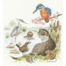 Borduurpakket dieren - Hannah Dale The water's edge